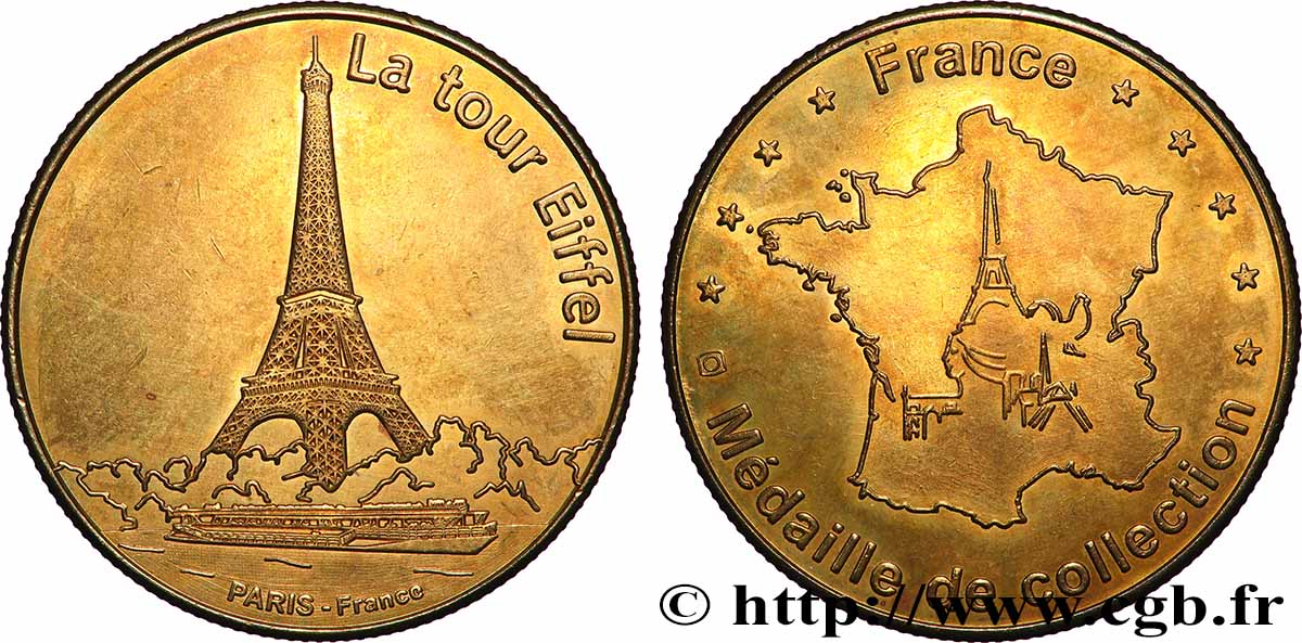 TOURISTIC MEDALS Médaille, La Tour Eiffel fVZ