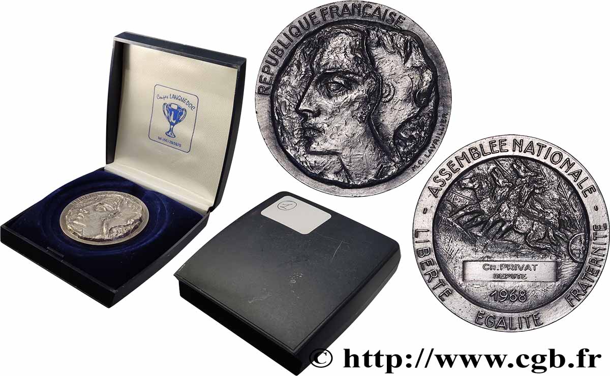 QUINTA REPUBBLICA FRANCESE Médaille, Assemblée Nationale SPL