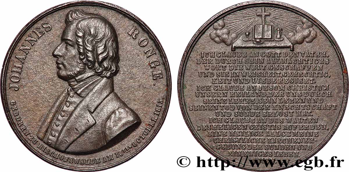 GERMANIA Médaille, Johannes Ronge BB