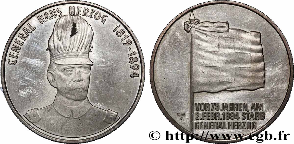 SUISSE Médaille, General Hans Herzog AU