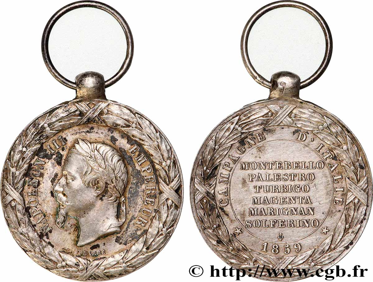 SECONDO IMPERO FRANCESE Médaille, Campagne d’Italie q.SPL