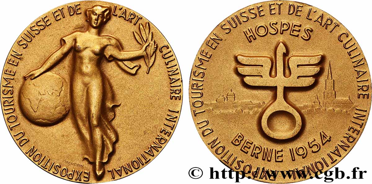 SUISSE Médaille, Exposition du tourisme en Suisse et de l’art culinaire SUP