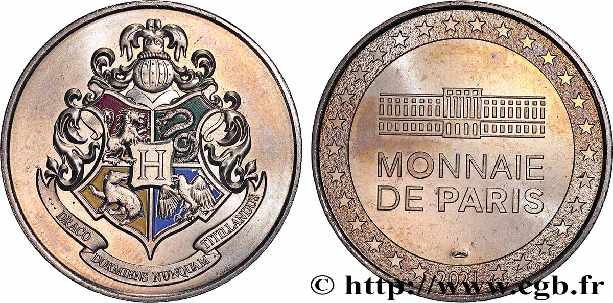 FUNFTE FRANZOSISCHE REPUBLIK Médaille, Poudlard fVZ