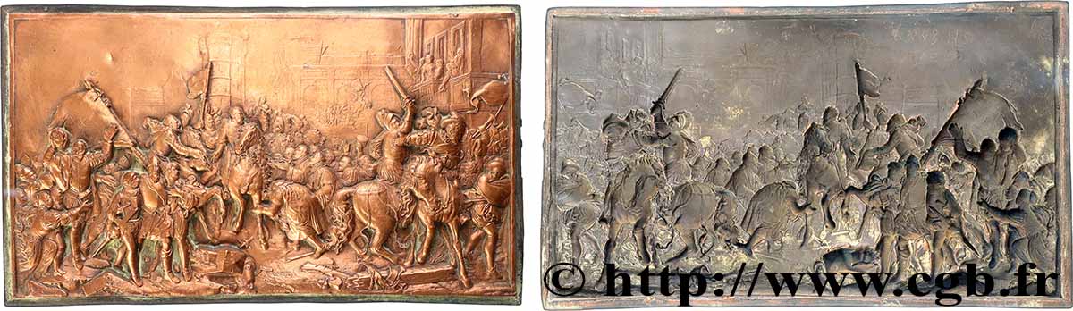 ART, PEINTURE ET SCULPTURE Plaque, TTB+