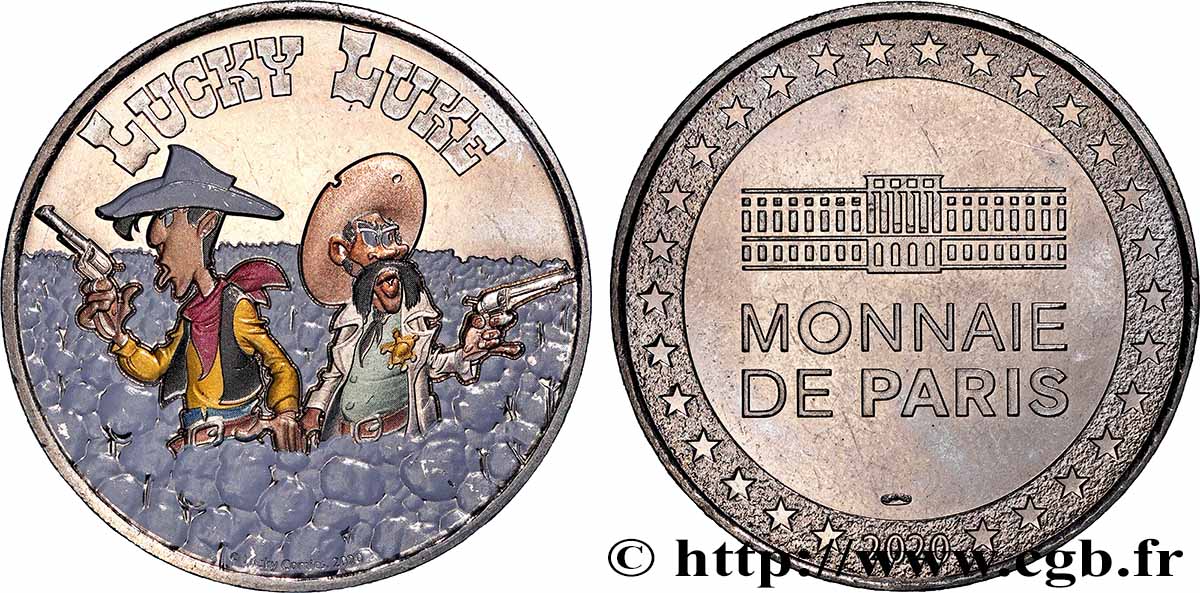 QUINTA REPUBBLICA FRANCESE Médaille, Lucky Luke q.SPL