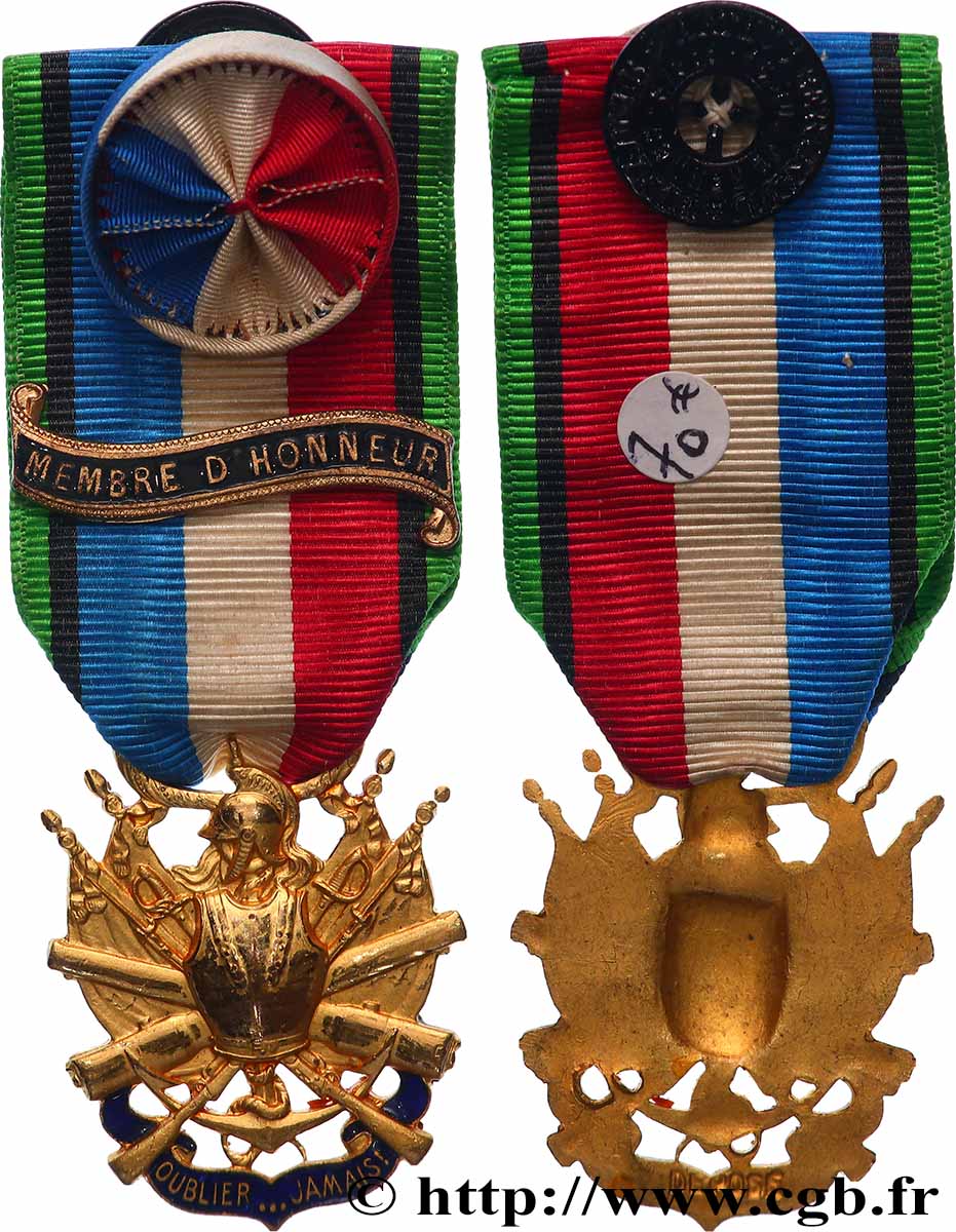GUERRE DE 1870-1871 Médaille des vétérans TTB+