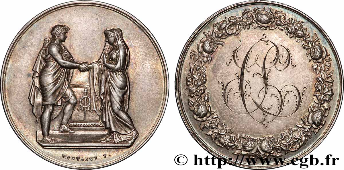 AMOUR ET MARIAGE Médaille de mariage AU