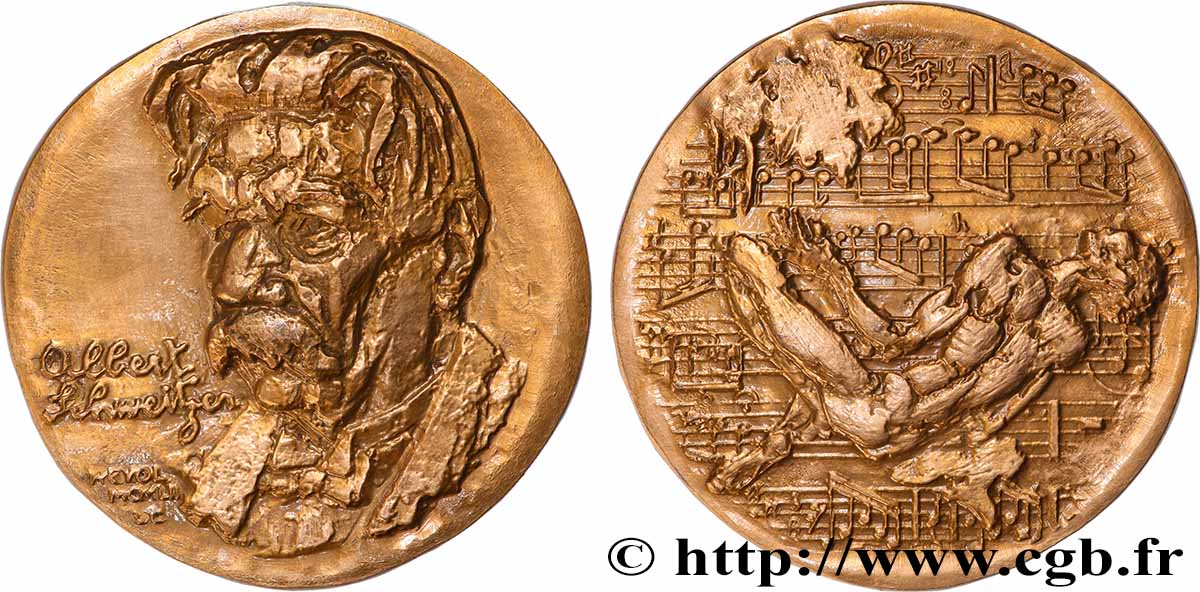 IV REPUBLIC Médaille, Albert Schweitzer MS