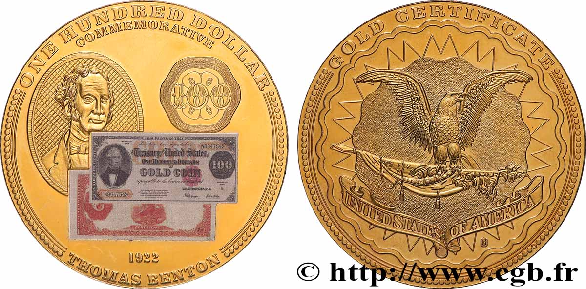 STATI UNITI D AMERICA Médaille, Gold Certificate, 100 dollars q.SPL