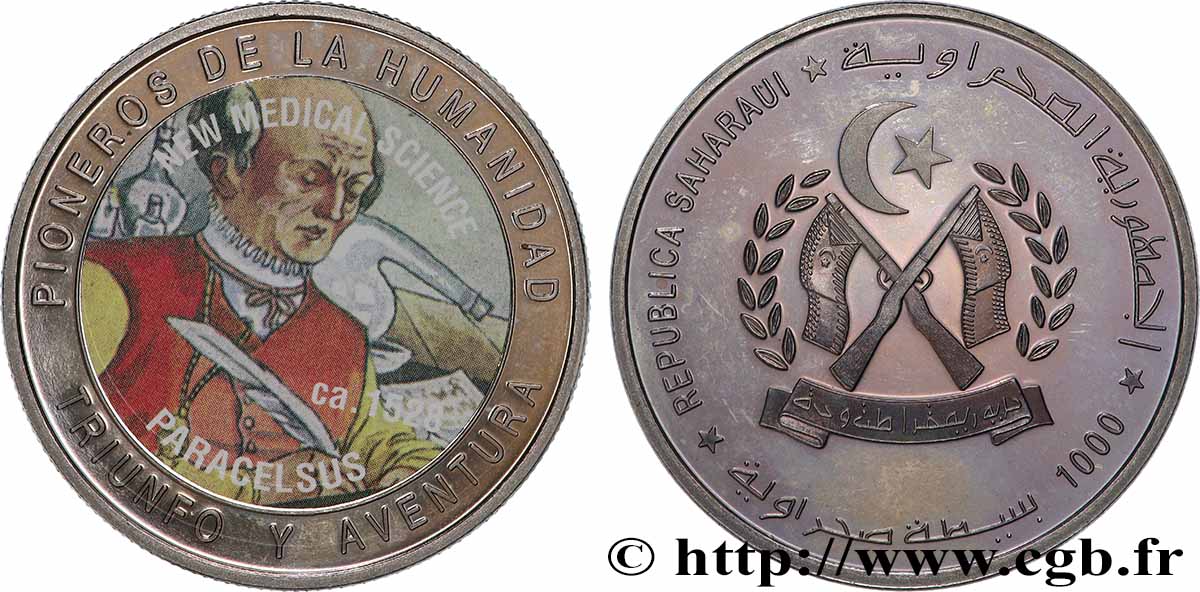 WESTSAHARA Médaille, Paracelse - Nouvelle science médicale fVZ