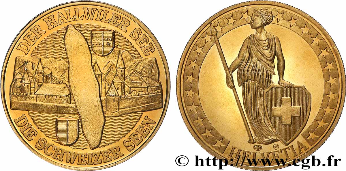 SVIZZERA Médaille, Lac de Hallwil MS