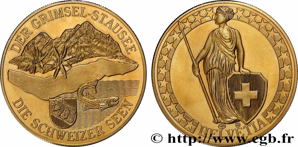 SVIZZERA Médaille, Lac de Grimselsee MS
