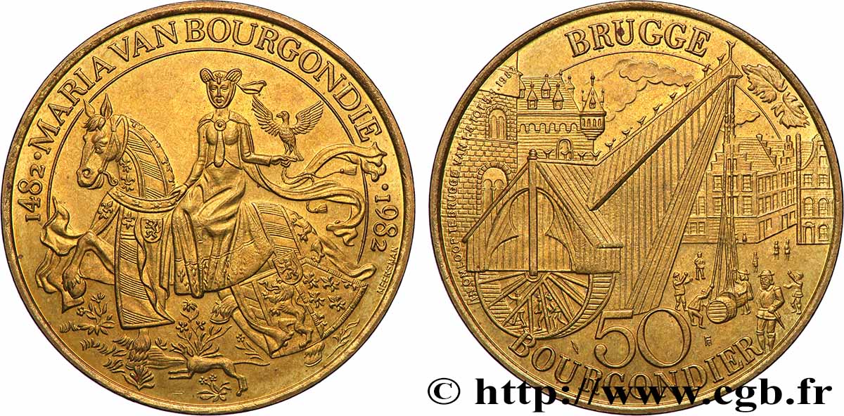 TOURISTIC MEDALS Médaille touristique, 500e anniversaire du décès de Marie de Bourgogne SPL