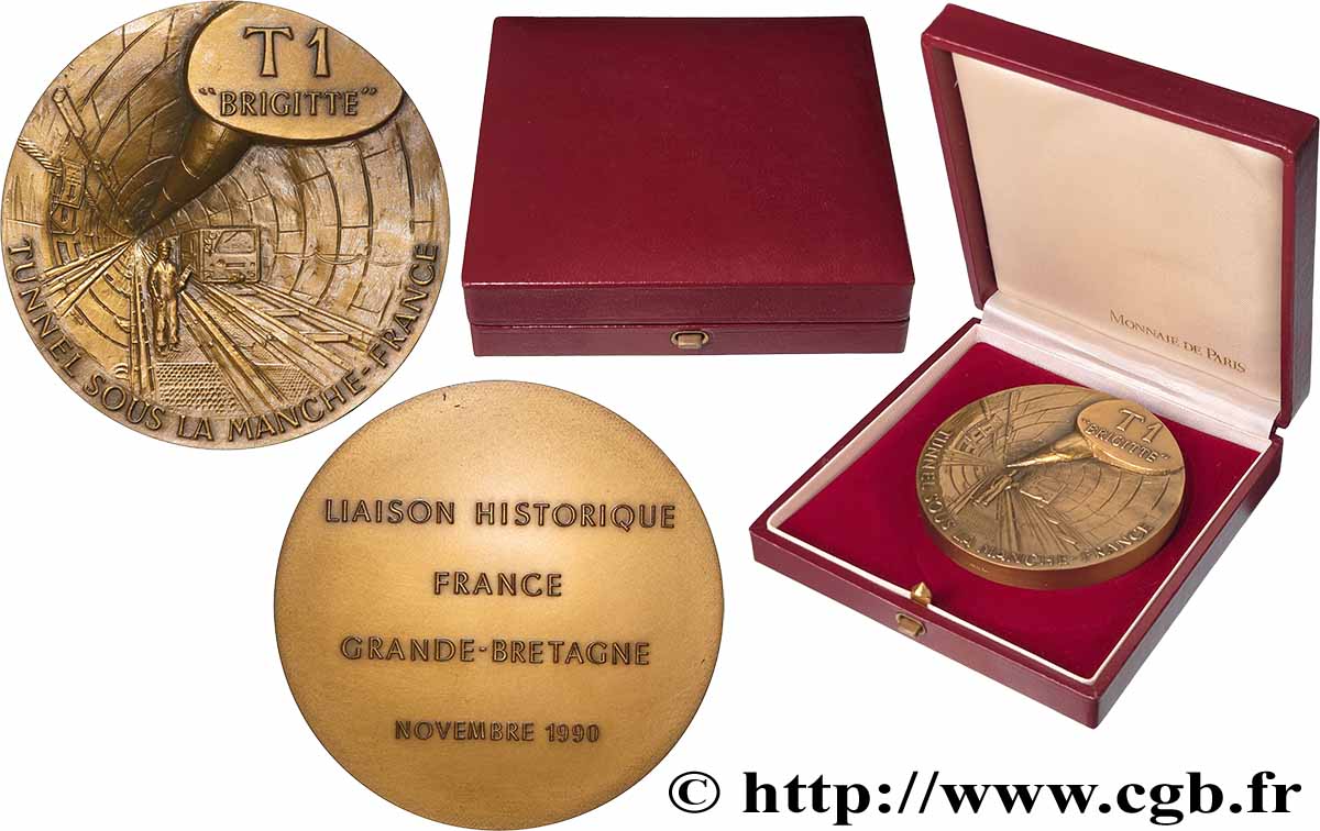 V REPUBLIC Médaille, Tunnel sous la Manche AU