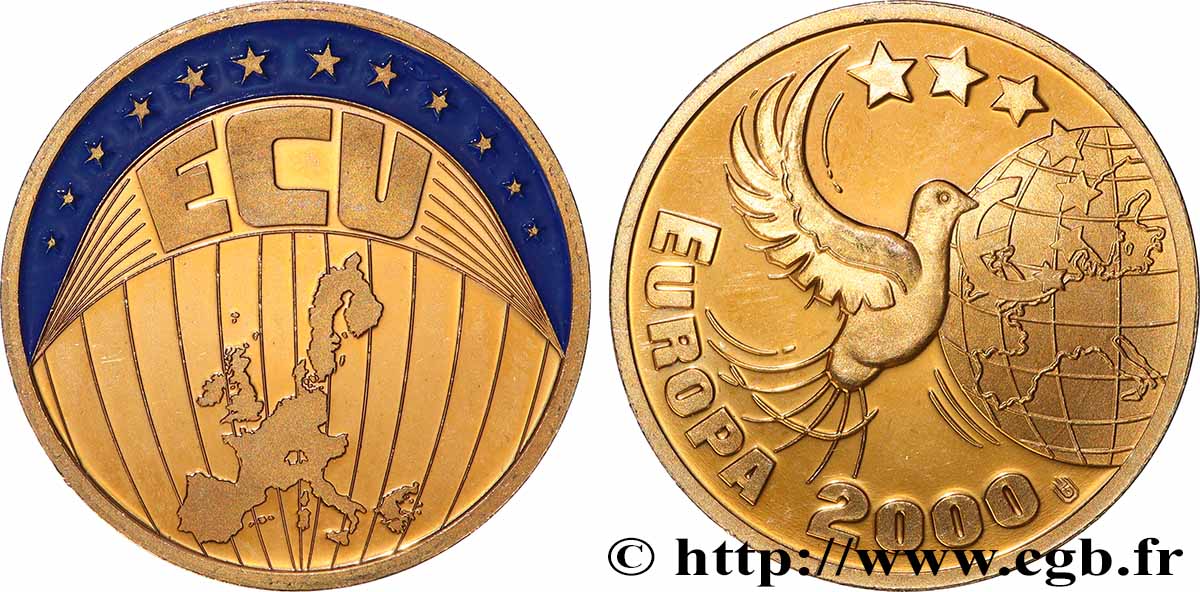 EUROPE Médaille, Ecu Europa TTB+
