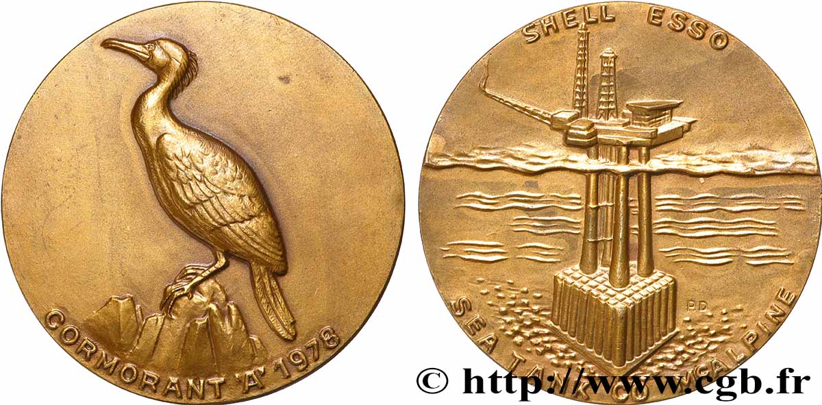 COMPANIES, INDUSTRIES AND MISCELLANEOUS TRADES Médaille, Sea Tank de Shell ESSO AU