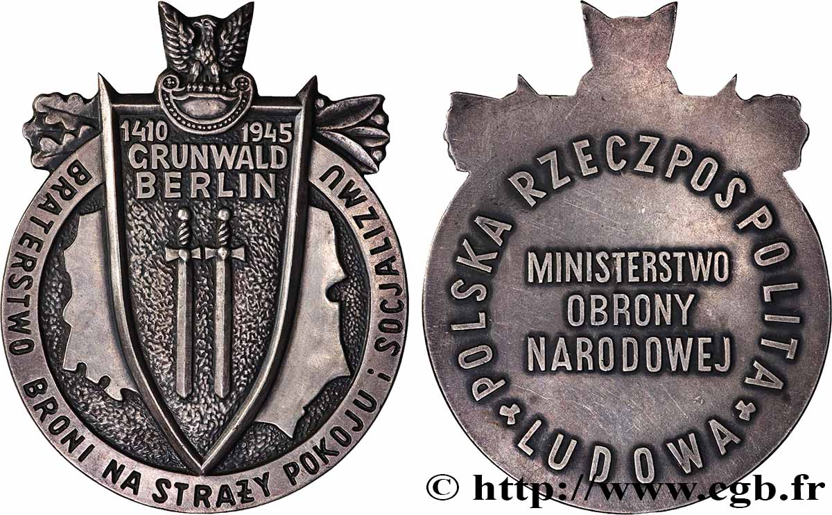 POLONIA Médaille, Ministère de la défense nationale, Fraternité d’armes pour la paix et le socialisme q.SPL