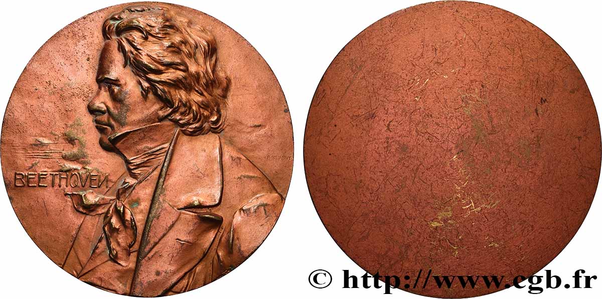 KÜNSTLER: TÄNZER, MUSIKER, KOMPONISTEN Médaille, Ludwig van Beethoven SS