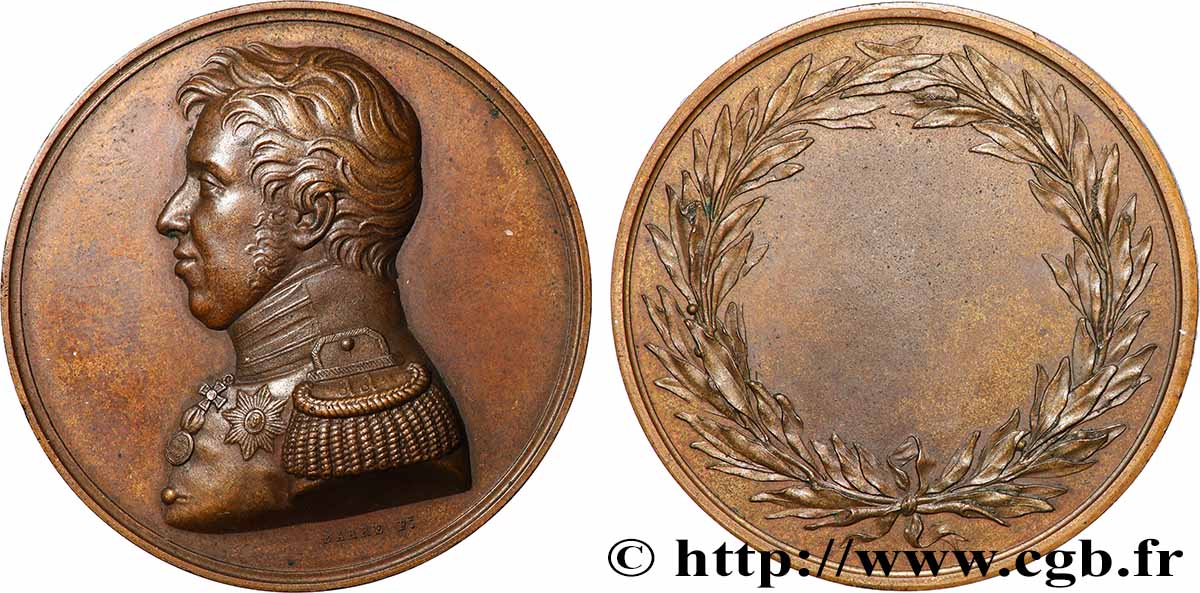 CHARLES X Médaille, Colonel du 11e régiment d’infanterie SUP