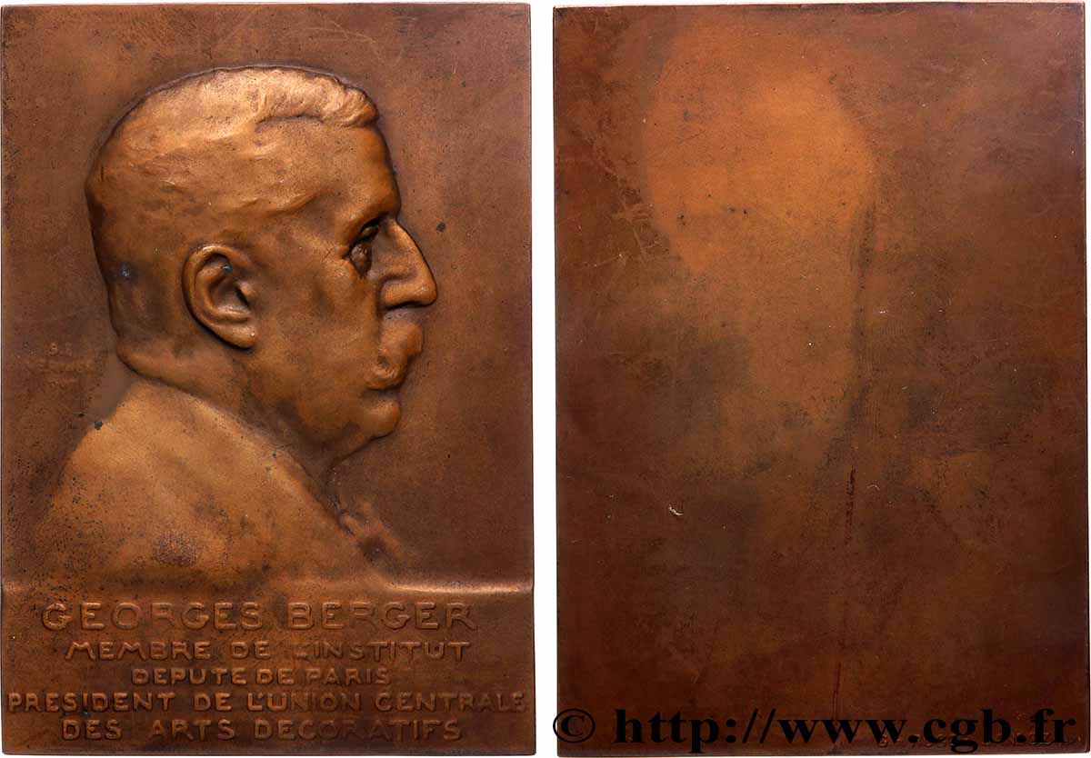 TROISIÈME RÉPUBLIQUE Plaquette, Hommage à Georges Berger SUP