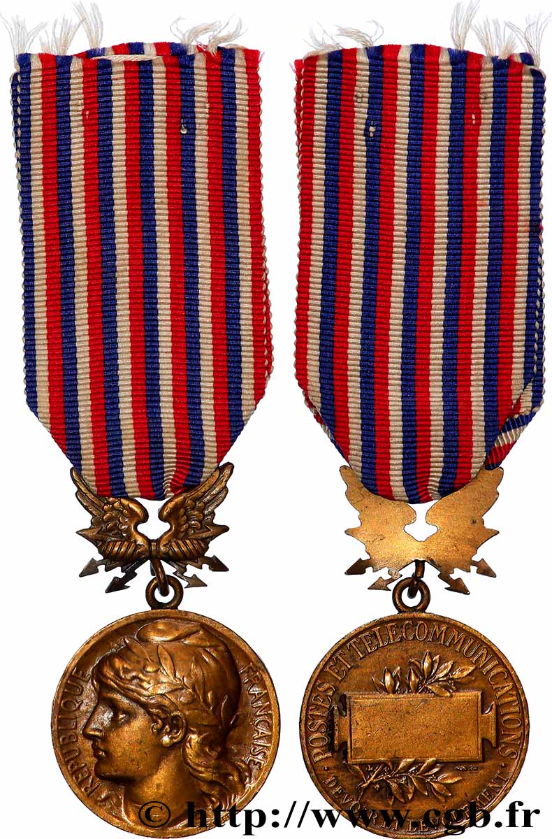 DRITTE FRANZOSISCHE REPUBLIK Médaille, Postes et télécommunications VZ