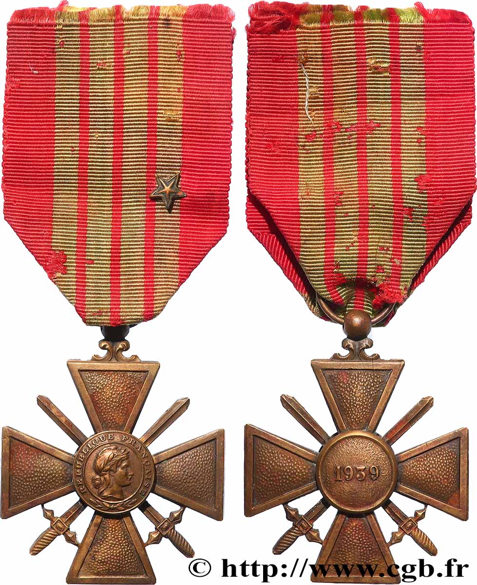 ETAT FRANÇAIS Croix de guerre SS