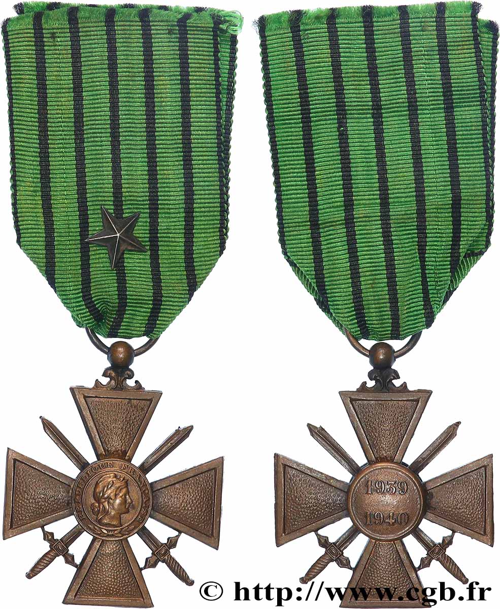 ETAT FRANÇAIS Croix de guerre de l’État français fVZ