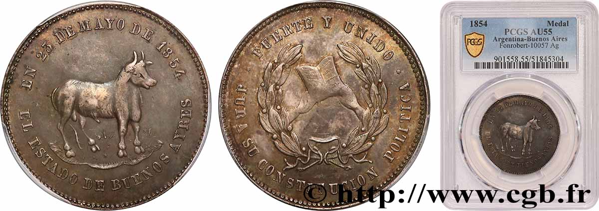 ARGENTINE - RÉPUBLIQUE ARGENTINE Médaille, Fidèle à sa constitution politique SUP55