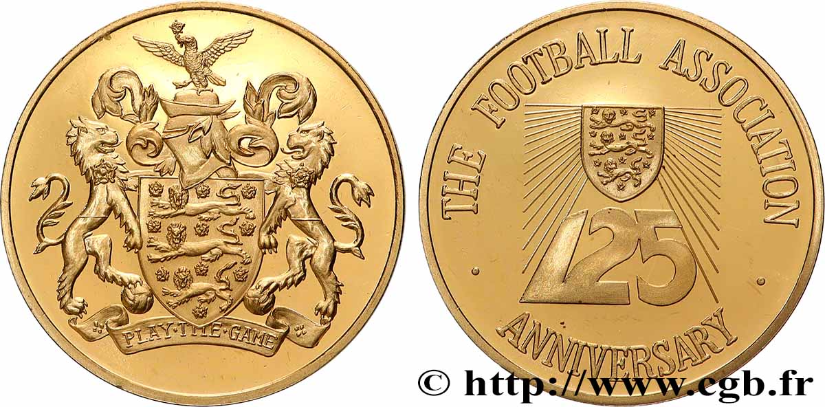 ÉTATS-UNIS D AMÉRIQUE Médaille, 125e anniversaire de la Football associaiton Proof set