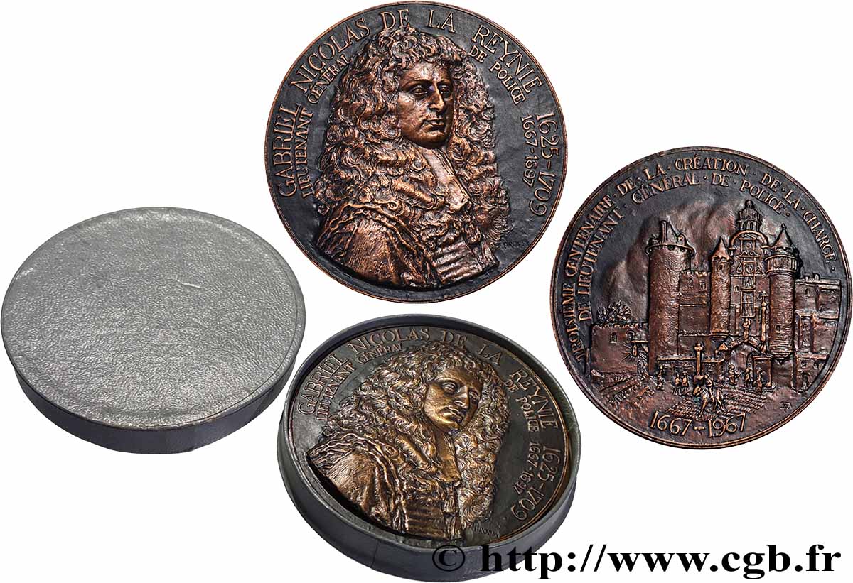 V REPUBLIC Médaille, Gabriel Nicolas de la Reynie AU