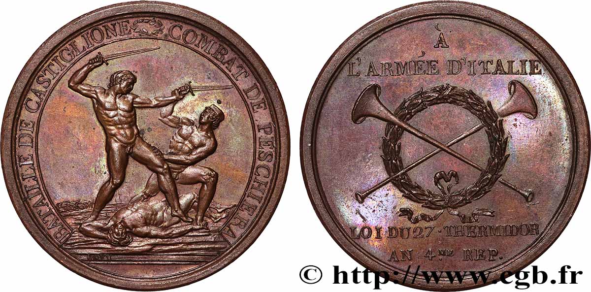 DIREKTORIUM Médaille, Bataille de Castiglione, Combat de Peschiera VZ