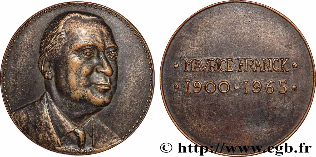 QUINTA REPUBBLICA FRANCESE Médaille, Maurice Franck BB/q.SPL