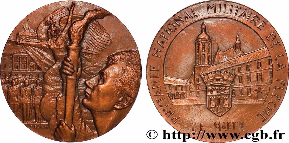 V REPUBLIC Médaille, 150e anniversaire du Prytanée militaire de la Flèche AU