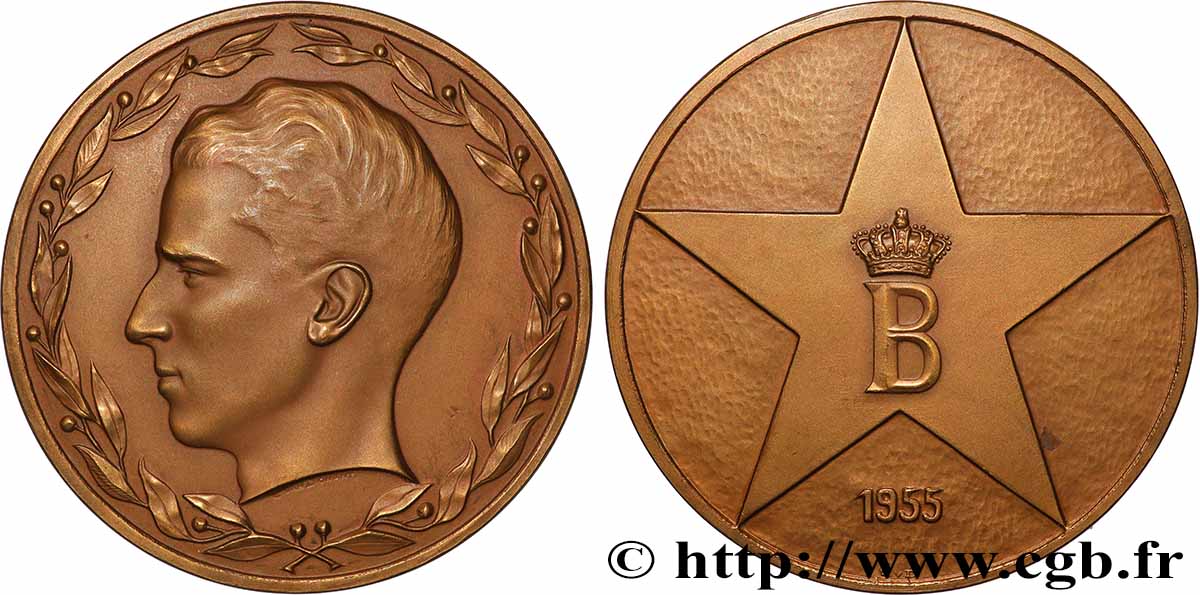 BELGIQUE - ROYAUME DE BELGIQUE - BAUDOUIN Ier Médaille, Baudouin Ier VZ