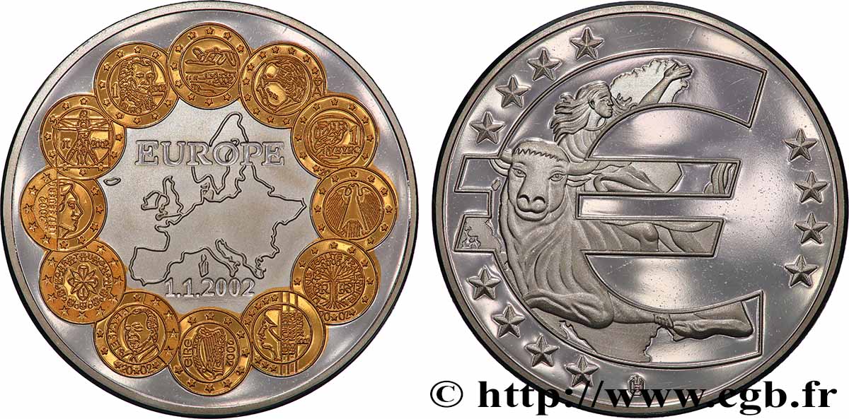 EUROPA Médaille, 10 ans de l’Euro VZ