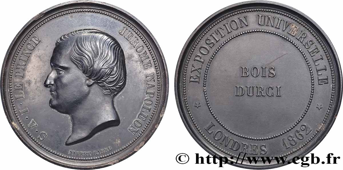 GRAN BRETAGNA - VICTORIA Médaille, Prince Jérôme Napoléon, Exposition Universelle q.SPL