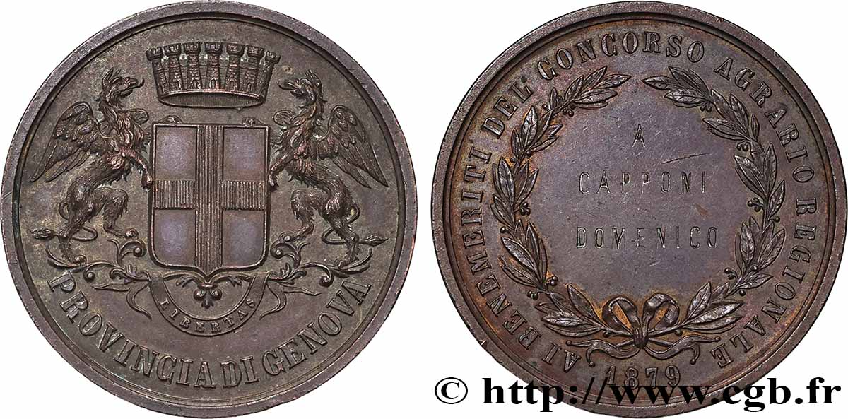 ITALIE Médaille, Concours agricole TTB+