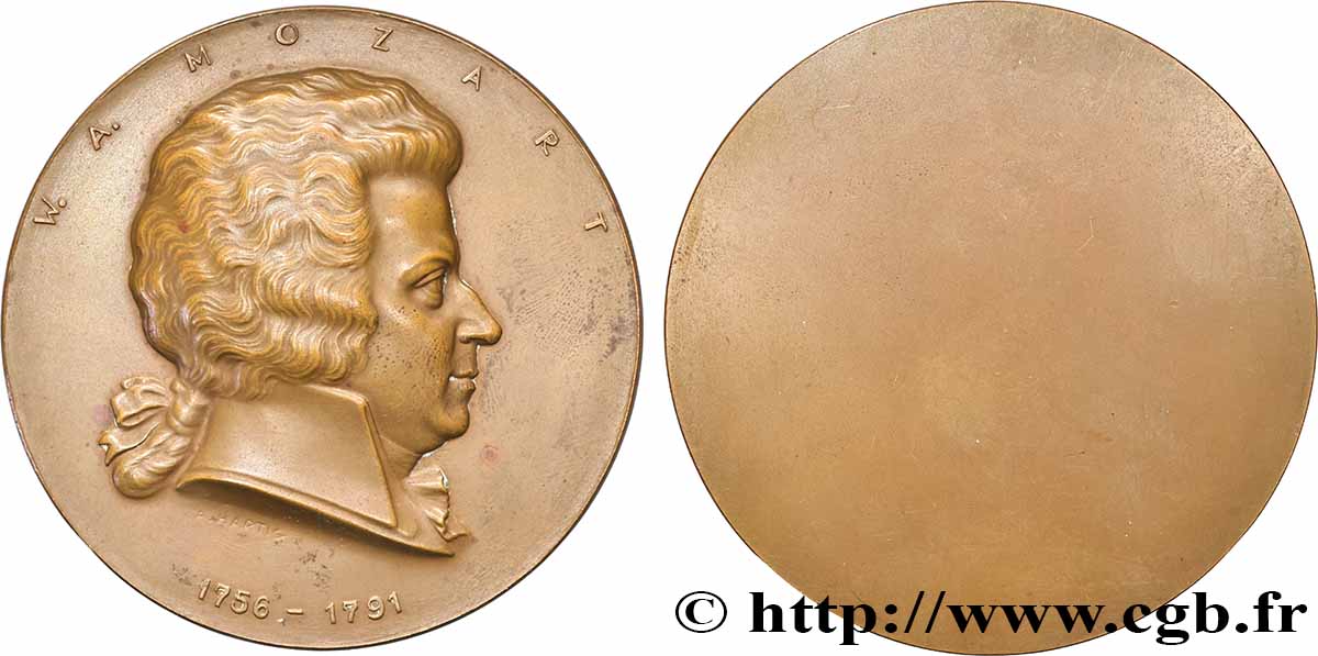 ИСПОЛНИТЕЛИ: ТАНЦОРЫ, МУЗЫКАНТЫ Médaille, Wolfgang Amadeus Mozart AU