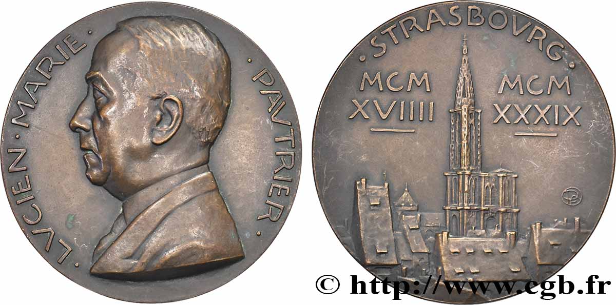SCIENCES & SCIENTIFIQUES Médaille, Lucien-Marie Pautrier AU