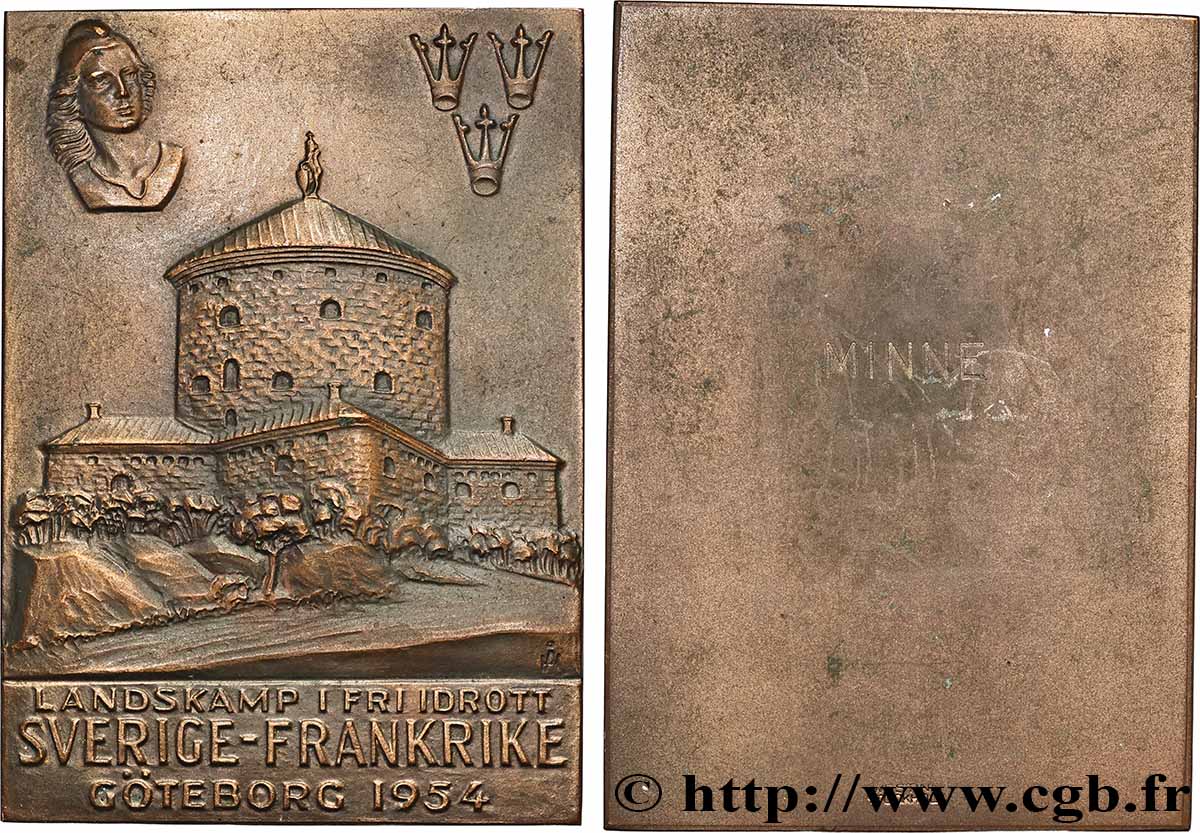 SUÈDE Plaquette, Compétition internationale d’athlétisme TTB+