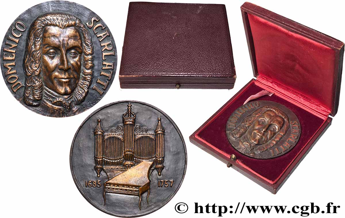 ARTISTES : DANSEURS, MUSICIENS, COMPOSITEURS Médaille, Alessandro Scarlatti SUP