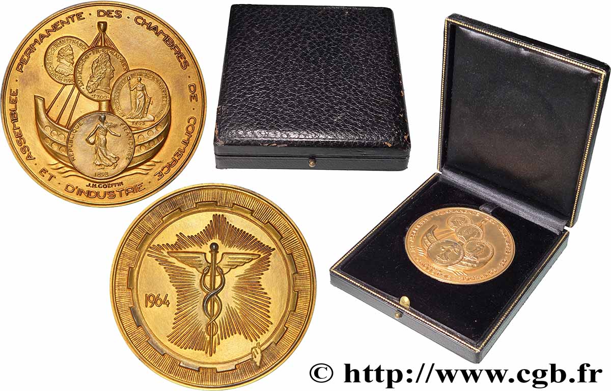 V REPUBLIC Médaille, Assemblée permanente des chambres de commerce et d’industrie AU