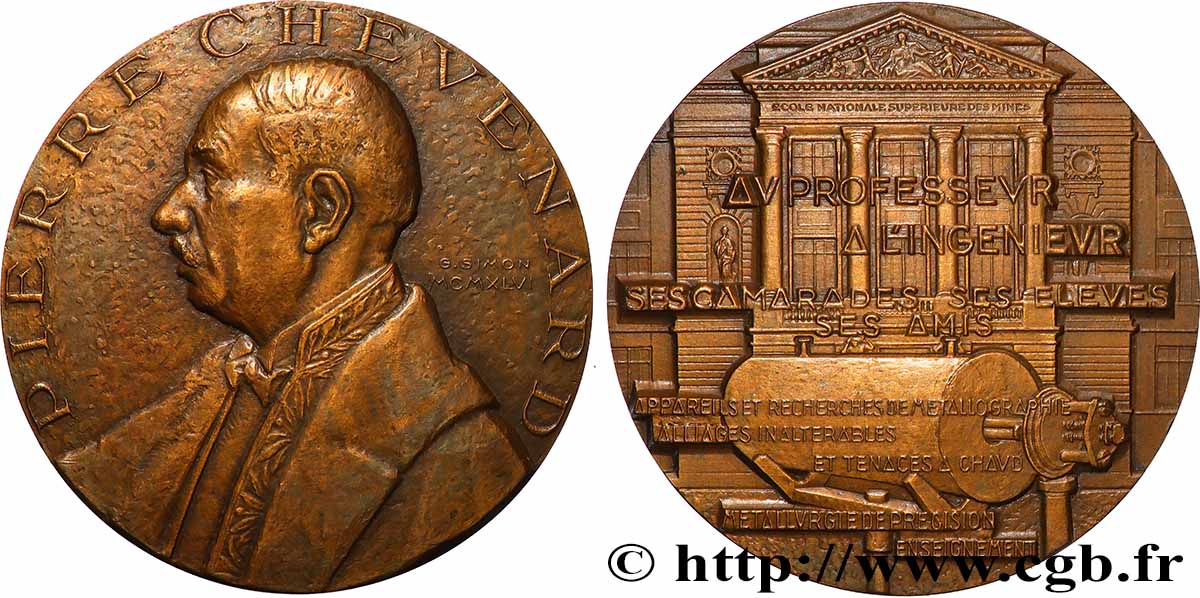SCIENCES & SCIENTIFIQUES Médaille, Pierre Chevenard AU
