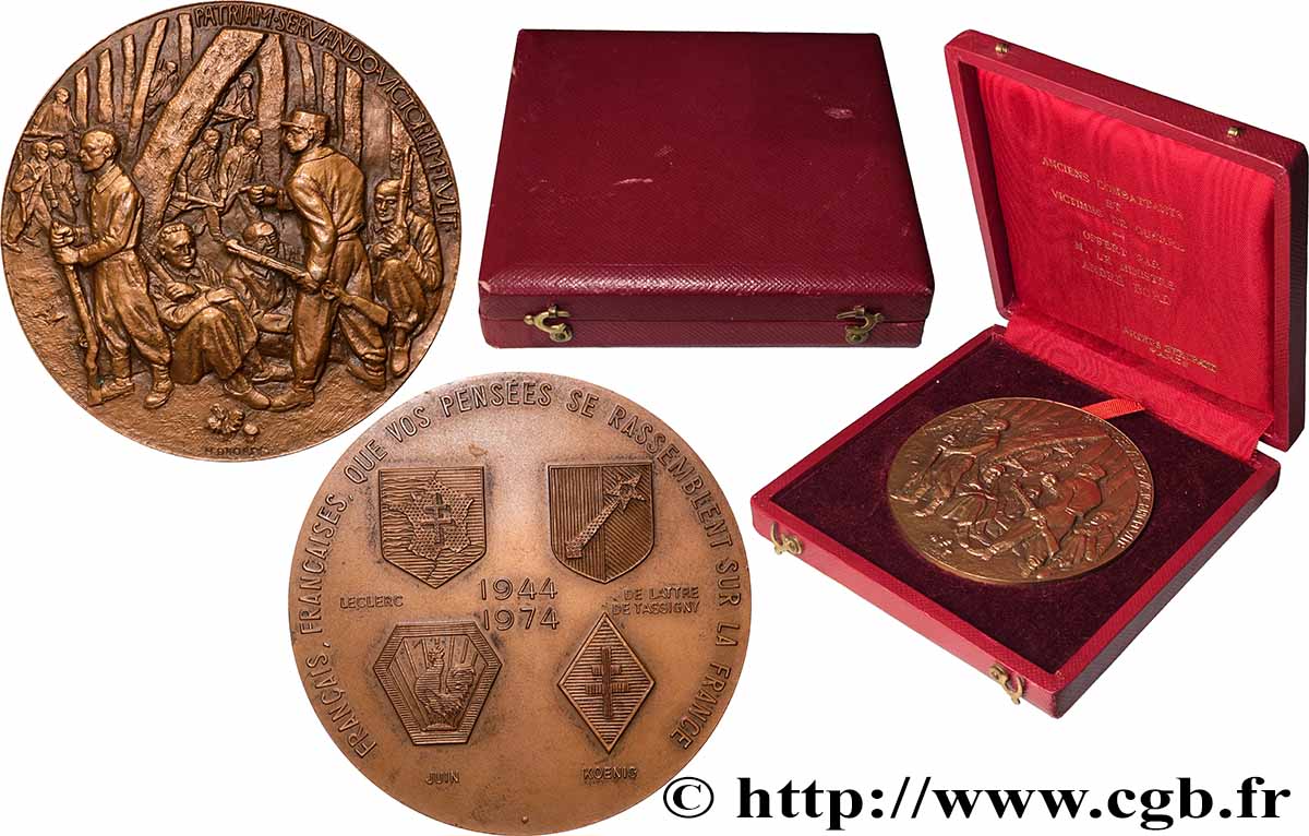 CINQUIÈME RÉPUBLIQUE Médaille, Résistance française SUP