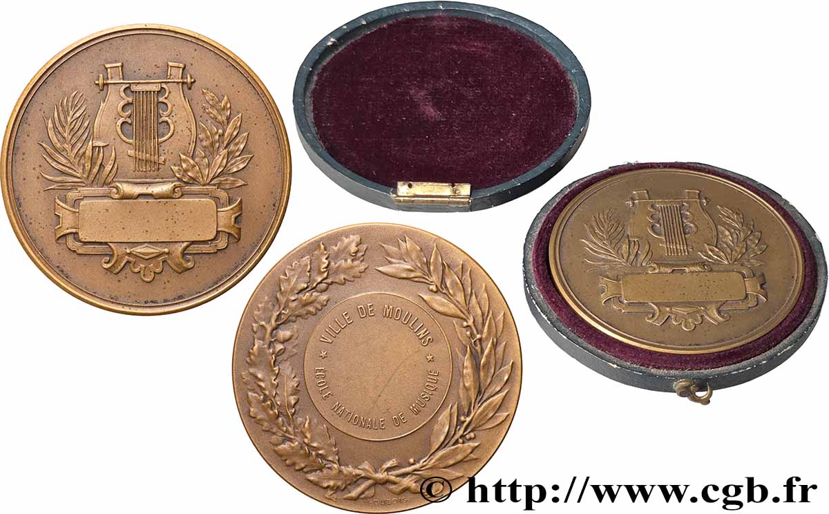 MUSIQUE, ARTS ET CONCERTS Médaille, Ecole nationale de musique fVZ