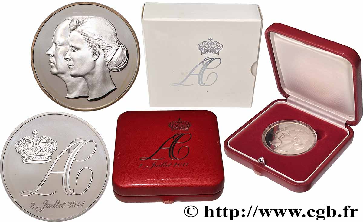 MONACO Médaille pour le mariage princier fST