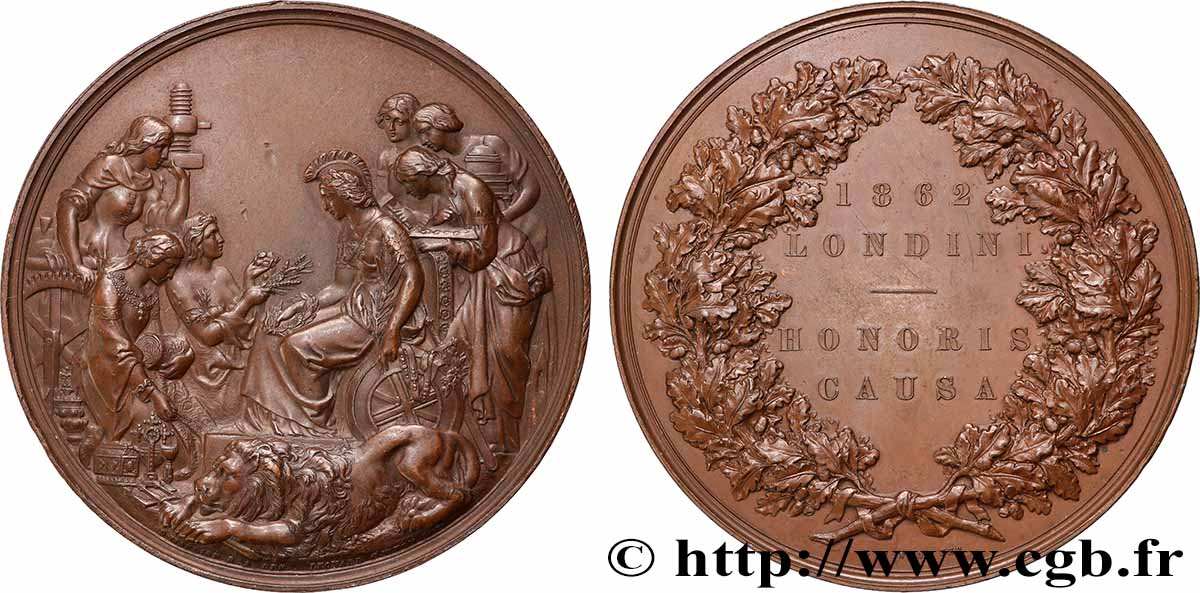 GREAT-BRITAIN - VICTORIA Médaille, Exposition Universelle de Londres XF/AU
