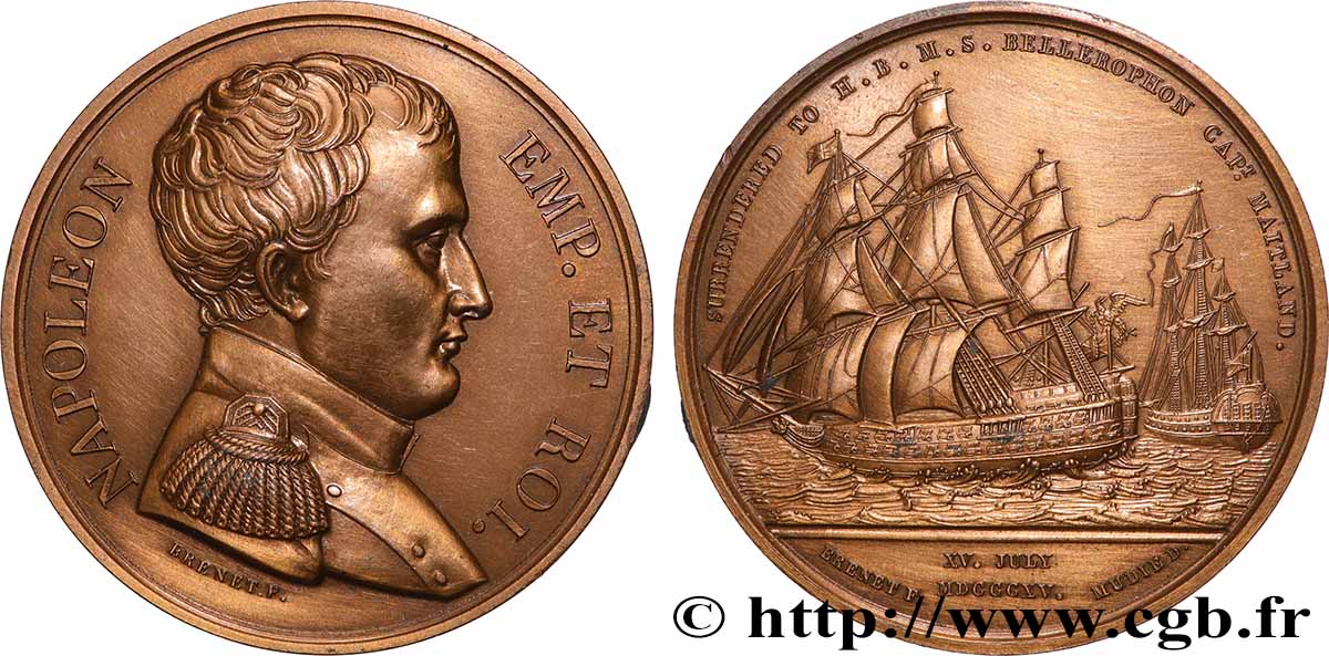V REPUBLIC Médaille, Reddition de Napoléon AU