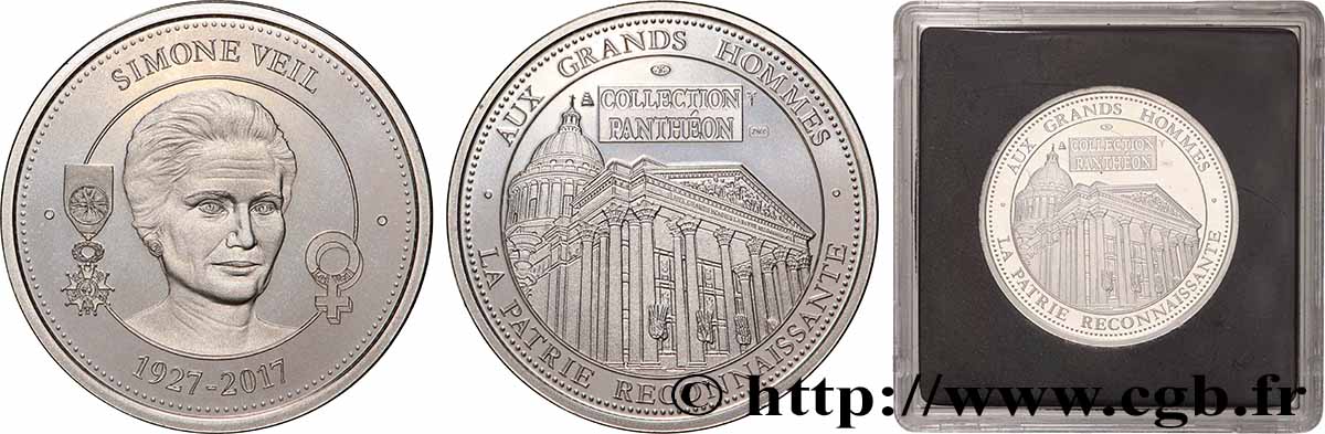 COLLECTION PANTHÉON - AUX GRANDS HOMMES Médaille, Simone Veil BE