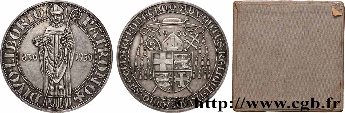 ALLEMAGNE Médaille, Saint Liboire, 1100e anniversaire SUP
